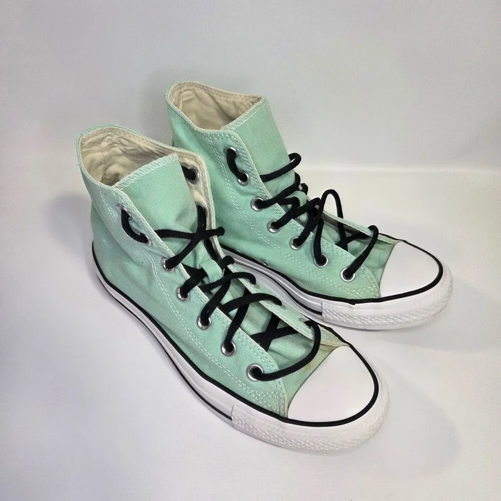 Converse Chuck Taylor All Star Hi Tops Sneaker Shoe Mint Green Womens 8 Mens 6